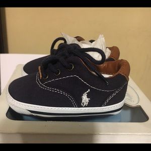 Infants Ralph Lauren Soft Sole Sneakers